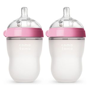 Comotomo Bottle 2 Pack 8oz | Pink