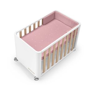 Minicuna Cotinfant – DOCO Sleeping Style Colecho 90×50 con textil Sena Rosa