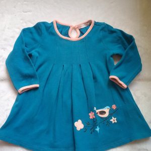 Vestido azul, 1-2 años, Mini bol