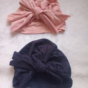 Gorros turbantes con moño, 6-18 meses, Sin marca