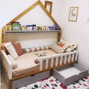 Cama corral con respaldo