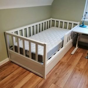 cama corral con cajas