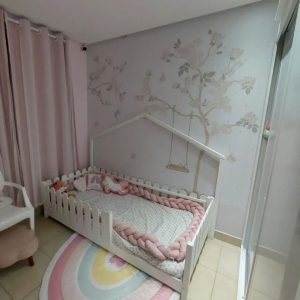 cama casa horizontal de rejillas