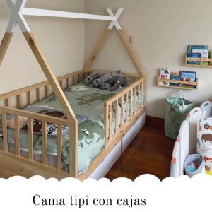 cama tipi con cajones