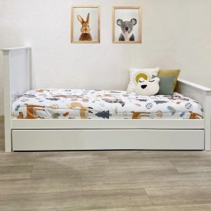 cama lucca milk con nido 
plaza o plaza 1/2