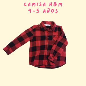 Camisa roja, 4-5 años, H&M