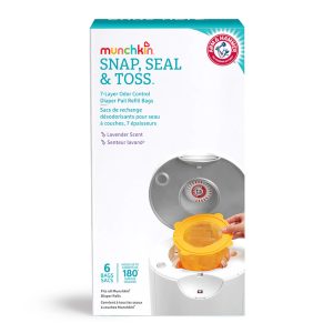 Munchkin Snap, Seal & Toss Diaper Pail Bag Refills