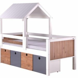 cama especial con rampa y  gabetas