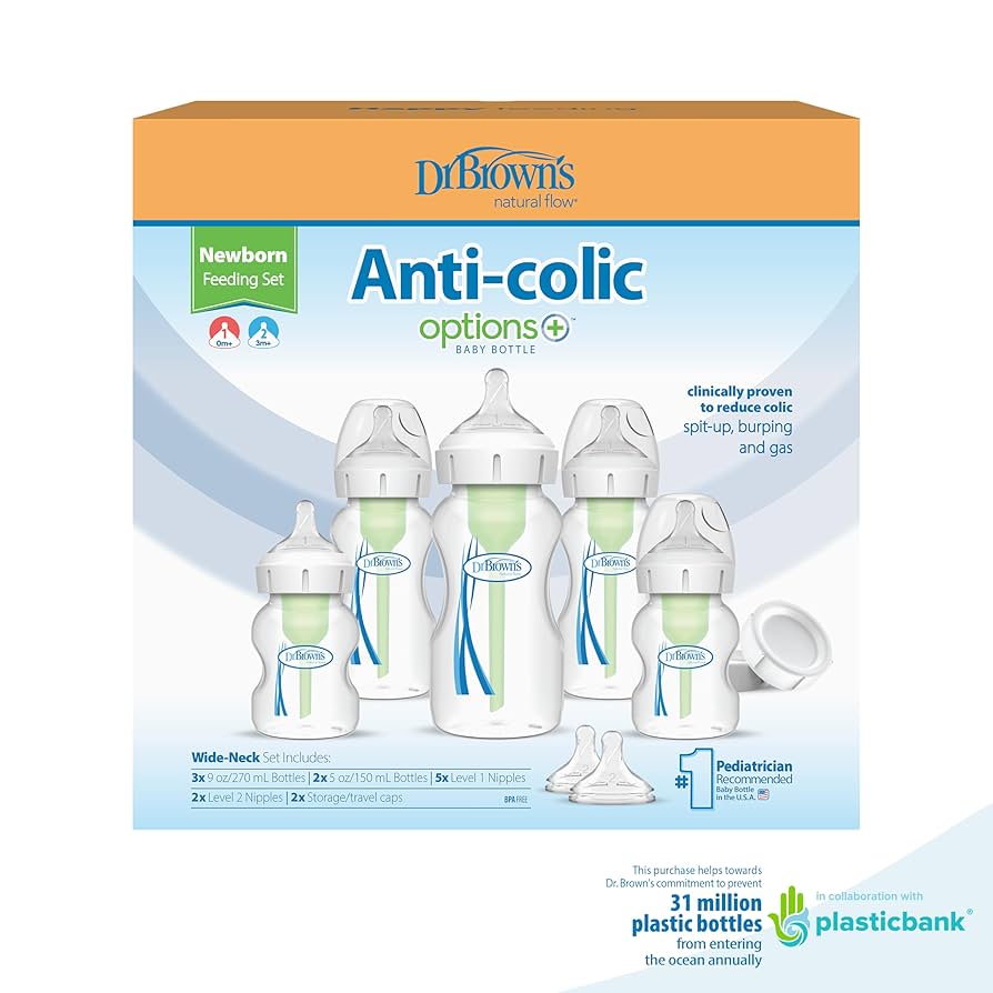 Dr. Brown’s Set De Biberones De Cuello Ancho - Imagen 2