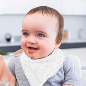 Pack 3 bandanas bebé triángulos gris y mint