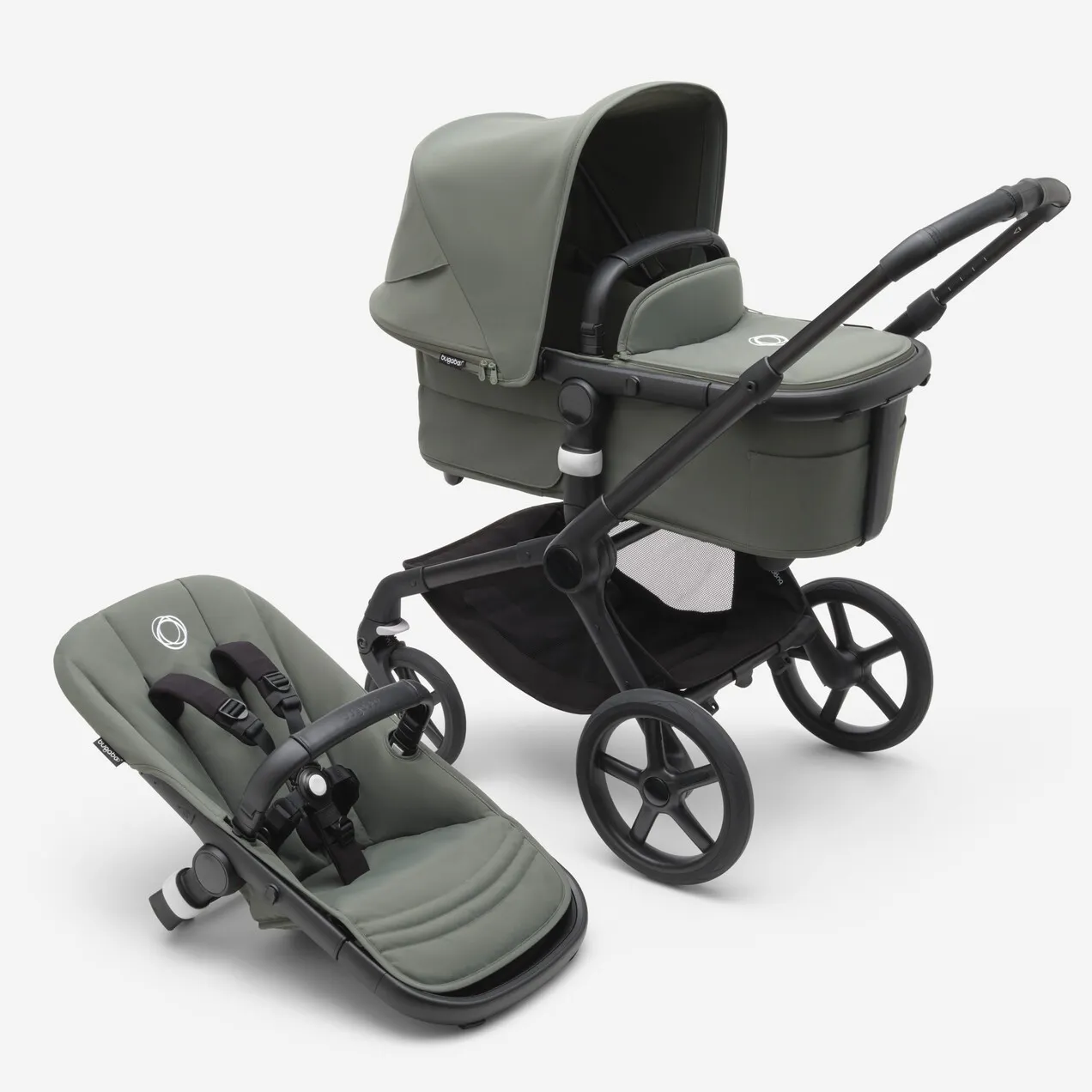 Carro de bebé Bugaboo Fox 5 Edición Limitada Noir – Verde Bosque
