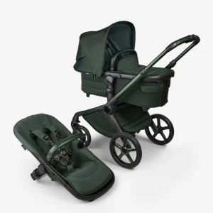 Carro de bebé Bugaboo Fox 5 Edición Limitada Noir – Verde Medianoche