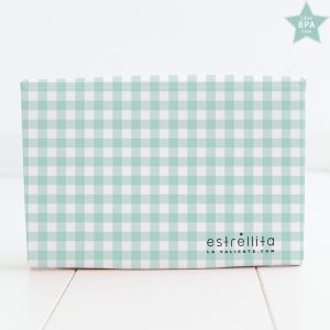 Cambiador plegable cuadro vichy mint