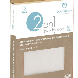 Protector Impermeable 2 en 1 Tencel Pirulos de Bimbi Dreams – Minicuna 50x90cm