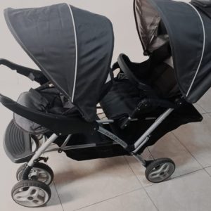 Carriola DuoGlider con porta bebe (huevito) con sistema de viaje, Click Connect Glasierc Graco