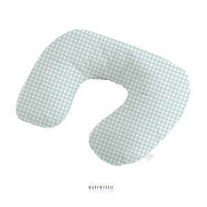 Cojín de lactancia vichy mint