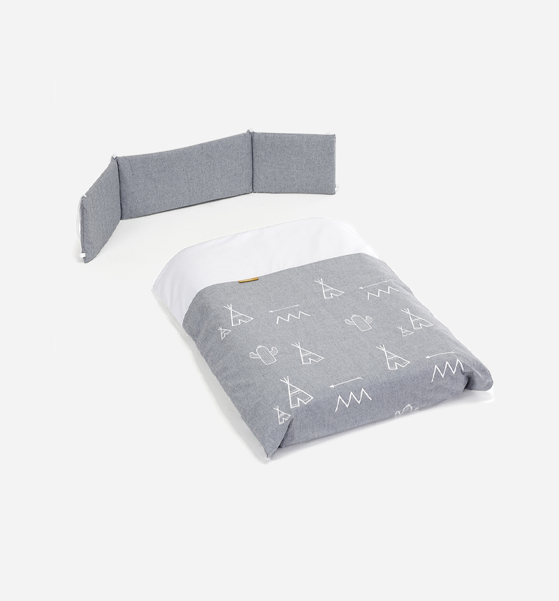 Cotinfant Doco Plus Cuna de Colecho Completa Tipi Gris - Imagen 5