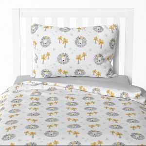 Funda nórdica cama Rey de la Selva reversible gris