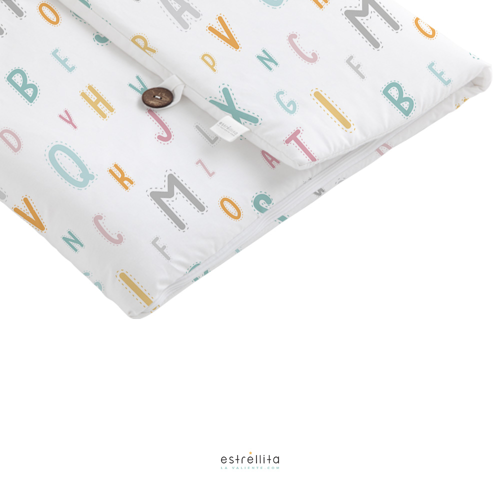 Saco algodón para recién nacido Abecedario - Imagen 4