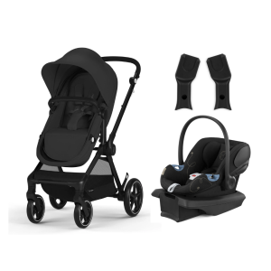Cybex EOS 2-in-1 + Aton G Infant Seat + Car Seat Adapter | Moon Black