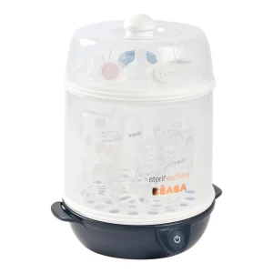 BÉABA Steril’ Express 2-in-1 Baby Bottle Sterilizer | Midnight