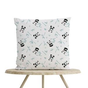 Funda cojín cuadrado Panda