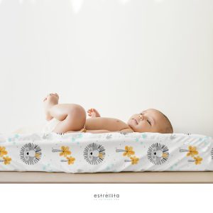 Funda colchoneta cambiador bebé Rey de la Selva