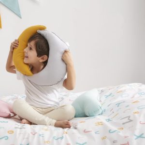 Funda nórdica cama Abecedario reversible mint