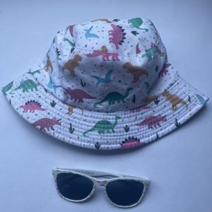 Gorro y lentes de dinosaurios, 12-18 meses, Sin marca