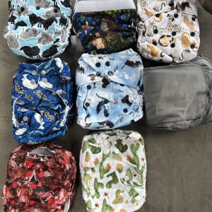 Set de 7 Pañales ecológicos, 0-12 meses, Thisrties (NUEVOS)