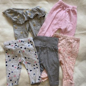 Set de 5 pantalones, 0-3 meses, Sin marca