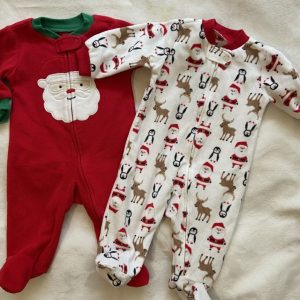 Par de pijamas navideñas, 0-3 meses, Amazon
