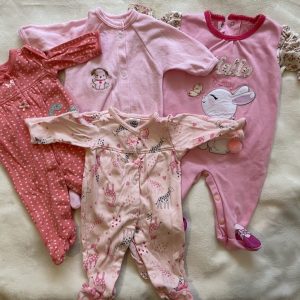 Set de 4 mamelucos, 0-3 meses, Sin marca