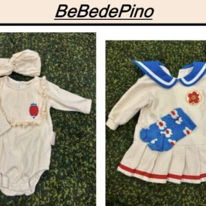 Set de 5 piezas Mamelucos y vestidos, 12-24 meses, Bebedepino