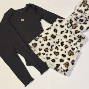 Conjunto chaleco leopardo, 12-18 meses, Off spring