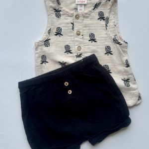 Conjunto shorts y tshirt para niño, 9-12 meses, Cat and jack