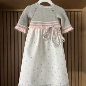 Vestido, 0-6 meses, pique español, sin marca