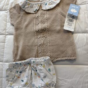 Conjunto de punto con figuras de ranita, 9-12 meses, Mac Ilusión