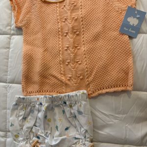 Conjunto de punto con figuras de ranita, 9-12 meses, Mac Ilusión