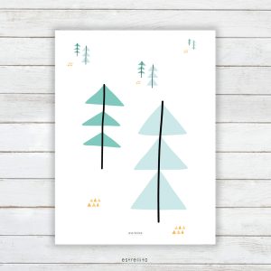 Lámina Árboles mint