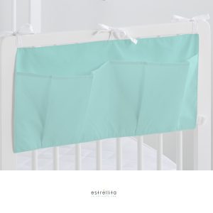 Organizador de cuna y capazo liso mint