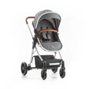 Premium Baby Mike Coche Travel System 3 en 1 | Gris/Metal