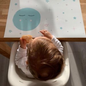 Mantel individual luna rosa