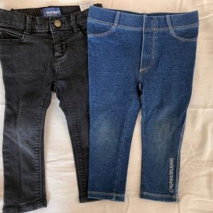 2 Pantalones, 1-2 años, Calvin Klein y Old Navy