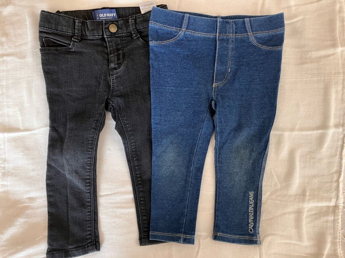 2 Pantalones, 1-2 años, Calvin Klein y Old Navy