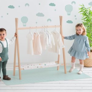 Alfombra cuadro vichy mint