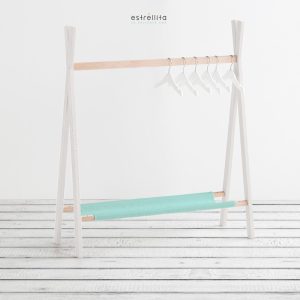 Bajo perchero liso mint