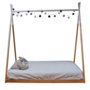 Teepee / Tipi, tamaño individual, blanco, Petit León, NUEVO