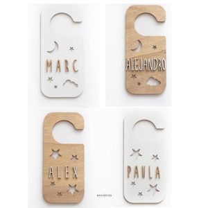 Placa pomo puerta personalizable