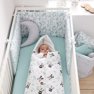 Saco algodón para recién nacido Panda